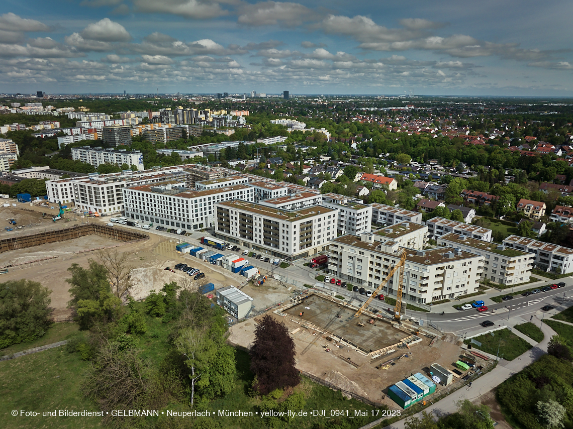 17.05.2023 - Pandion Verde und Baustelle Alexisquartier in Neuperlach